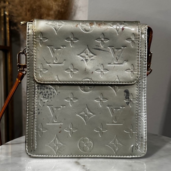 Louis Vuitton Vintage Y2K Vernis Mott Monogram Canvas Mini Bag Shoulder Purse - Picture 4 of 14